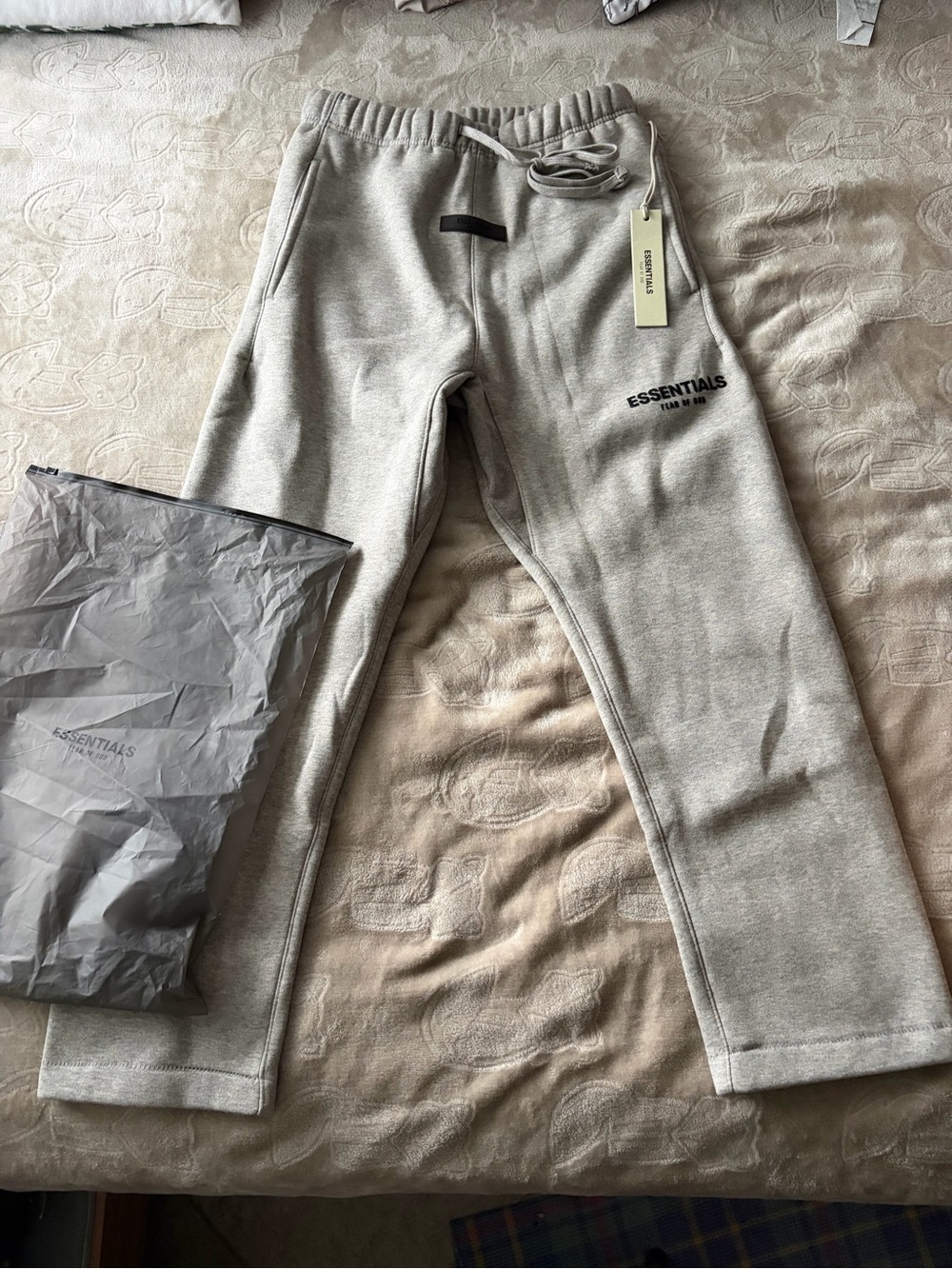 Essentials Men’s Dark Oatmeal Jogger Sweatpants